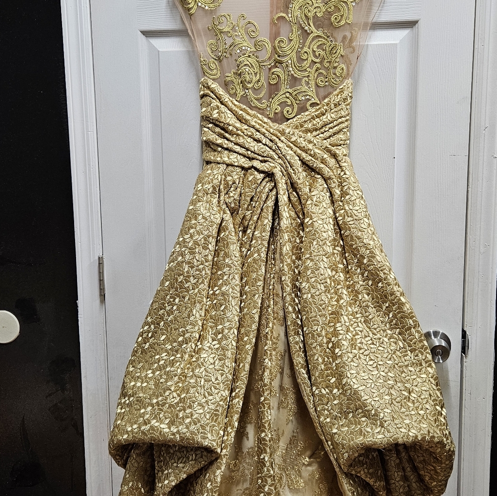 Rafael Cennamo Gold dress/gown sz4